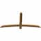 Ekena Millwork Bellingham Timber Gable Bracket, Western Red Cedar, 60"W x 30"H x 1 1/2"D x 3 1/2"F, 12/12 Pitch GBW060X30X0204BEL00SWR - alternate 2